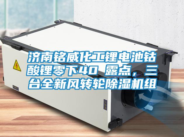 濟(jì)南銘威化工鋰電池鈷酸鋰零下40℃露點(diǎn)，三臺全新風(fēng)轉(zhuǎn)輪除濕機(jī)組