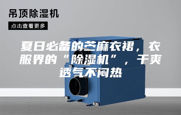 夏日必備的苧麻衣裙，衣服界的“除濕機”，干爽透氣不悶熱