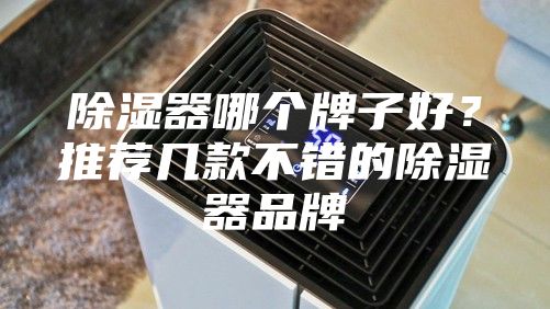 除濕器哪個牌子好？推薦幾款不錯的除濕器品牌