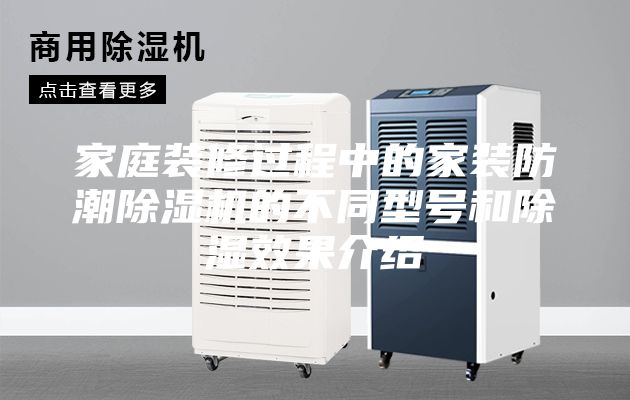 家庭裝修過程中的家裝防潮除濕機的不同型號和除濕效果介紹