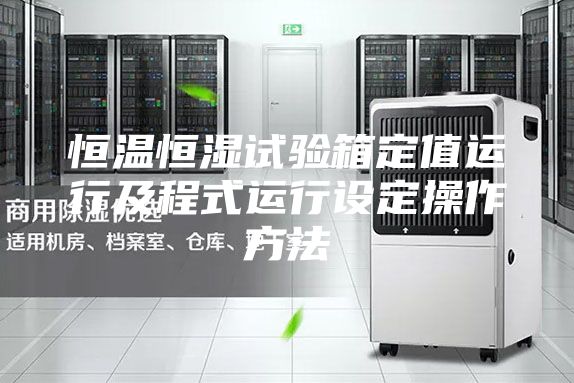 恒溫恒濕試驗箱定值運行及程式運行設定操作方法